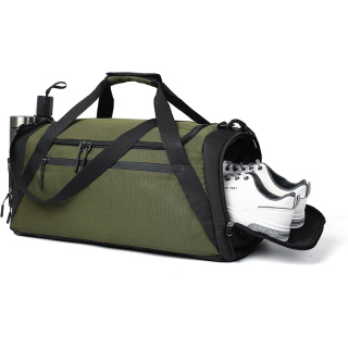 Large Duffle Bag For Men Travel, Weekend Overnight Bag With Shoe Compartment & Wet Pocket, Water Resistant Sports Duffle Bag Gymbag