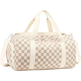 Duffle Bag Girls Kids Cute Gym Bag with Shoes Compartment & Wet Separation Waterproof Sports Overnight Travel Bag