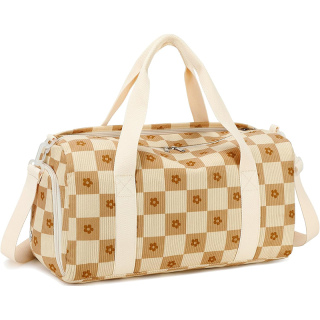 Duffle Bag Girls Kids Cute Gym Bag with Shoes Compartment & Wet Separation Waterproof Sports Overnight Travel Bag