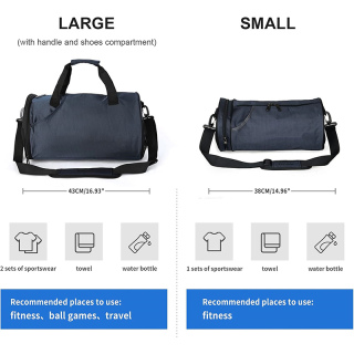 Sports Gym Bag for Men and Women Workout Bags Mens Gym Bag Black Small