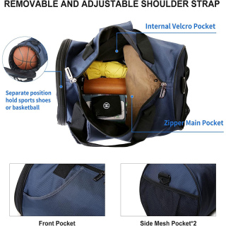 Sports Gym Bag for Men and Women Workout Bags Mens Gym Bag Black Small