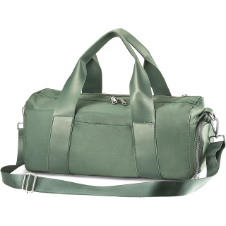 Compact Sports Gym Bag for Women, Cute Mini Duffle Bag with Wet Pocket & Shoes Compartment, Personal Item Travel Workout Bag, 16