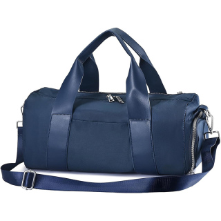 Compact Sports Gym Bag for Women, Cute Mini Duffle Bag with Wet Pocket & Shoes Compartment, Personal Item Travel Workout Bag, 16