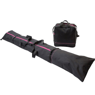 Ski Bag and Ski Boot Bag Combo - Ski Bags for Air Travel - Unpadded Snow Ski Bags Fit Skis Up to 200cm - For Men, Women, Adults, and Children