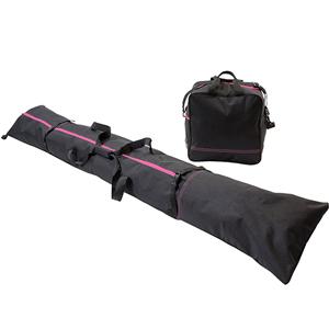 Ski Bag and Ski Boot Bag Combo - Ski Bags for Air Travel - Unpadded Snow Ski Bags Fit Skis Up to 200cm - For Men, Women, Adults, and Children