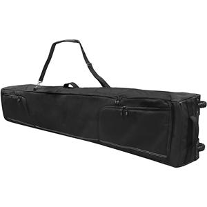 Rolling Ski Bag - Padded Snowboard Bag Carrier with Wheels for Air Travel, fit to Double Pairs of Skis up to 175 or 190 cm