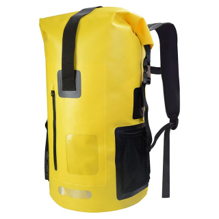 Waterproof Marine Dry Bag Roll Top Backpack, Heavy Duty Dry Sack for Kayaking,Boating,Swimming,Diving,Surfing,Fishing,with Reflective Strip,Green