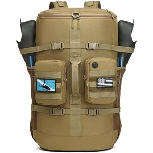 65L Large Travel Backpack for Scuba Diving and Snorkeling Gear & Equipment Holds Scuba Tanks, Diving Mask, Snorkel, Fins, and More, Bag Only (Black)