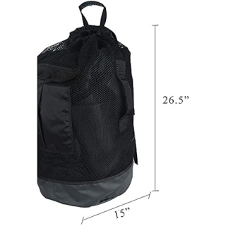 Large Mesh Travel Backpack for Scuba Diving and Snorkeling Gear & Equipment Heavy Duty Mesh Dry Bag Holds Mask, Fins, Snorkel, and More