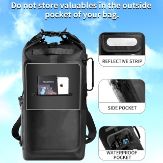 Dry Bag Backpack Waterproof Floating 20L/30L/40L, Dry Bags Waterproof Backpack for Men, Dry Sack Waterproof Bag Kayak