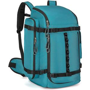 Large capacity multifunctional snow boot sports bag color matching dry and wet separation portable ski backpack