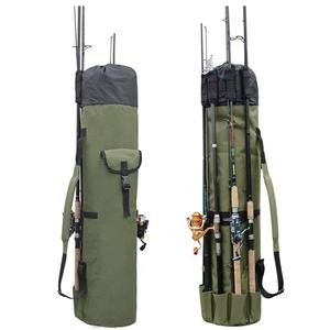 Outdoor cylindrical fishing bag multi-function fishing rod fishing rod bag multi-color large capacity sea rod fishing gear storage