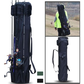Outdoor cylindrical fishing bag multi-function fishing rod fishing rod bag multi-color large capacity sea rod fishing gear storage