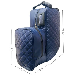 Adults Men Women Large Capacity Horse Riding Bag, Waterproof Riding Helmet Holder,English Equestrian Storage Bag Carry All (Only Bag) (Navy)