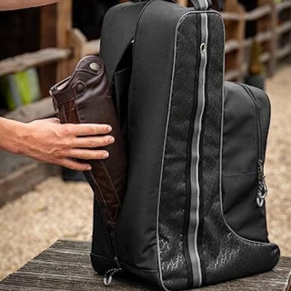 Professional Equestrian Bag Pro Boot & Hat Bag Black