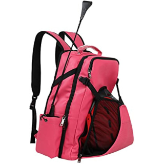 Professional Equestrian Backpack with Concealed Mesh Helmet Holder Waterproof Horse Riding Boots Bag (Blue(PU))