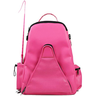 Professional Equestrian Backpack with Concealed Mesh Helmet Holder Waterproof Horse Riding Boots Bag (Blue(PU))