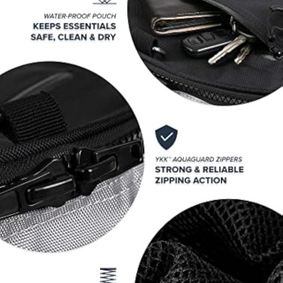 Heavy Duty Mesh Dive Duffel Bag for Scuba Diving, Snorkeling, Swimming, Beach and Travel. Quick Rinse Design. Water-Proof Pocket, Collapsible