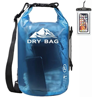 Dry Bag Waterproof for Women Men, Roll Top Lightweight Dry Storage Bag Backpack with Phone Case for Travel, Swimming, Boating, Kayaking
