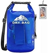 Dry Bag Waterproof for Women Men, Roll Top Lightweight Dry Storage Bag Backpack with Phone Case for Travel, Swimming, Boating, Kayaking