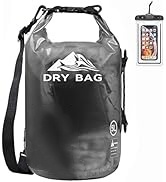 Dry Bag Waterproof for Women Men, Roll Top Lightweight Dry Storage Bag Backpack with Phone Case for Travel, Swimming, Boating, Kayaking