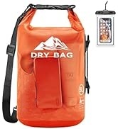 Dry Bag Waterproof for Women Men, Roll Top Lightweight Dry Storage Bag Backpack with Phone Case for Travel, Swimming, Boating, Kayaking