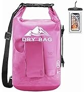 Dry Bag Waterproof for Women Men, Roll Top Lightweight Dry Storage Bag Backpack with Phone Case for Travel, Swimming, Boating, Kayaking