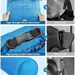 Dry Bag Waterproof for Women Men, Roll Top Lightweight Dry Storage Bag Backpack with Phone Case for Travel, Swimming, Boating, Kayaking