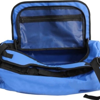 Waterproof Duffel Bag Shoulder Straps Black/Grey Medium