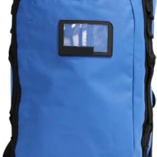 Waterproof Duffel Bag Shoulder Straps Black/Grey Medium