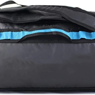 Waterproof Duffel Bag Shoulder Straps Black/Grey Medium