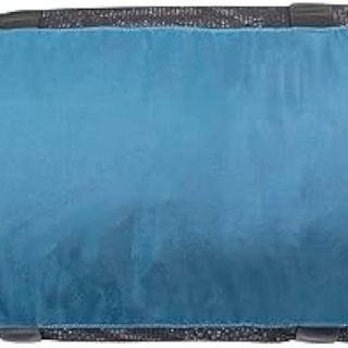 95L Mesh Dive Bag with Double Duffel Straps and Adjustable Shoulder Strap for Scuba Diving Gear, Denim Blue Color Fabric