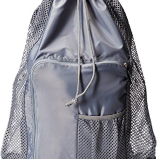 Unisex-Adult Drawstring Deluxe Ventilator Mesh Equipment Bag