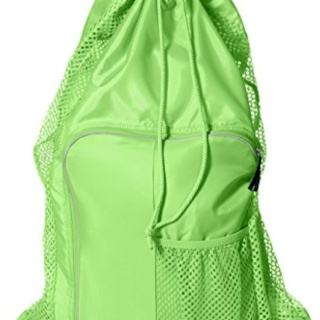 Unisex-Adult Drawstring Deluxe Ventilator Mesh Equipment Bag