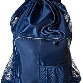Unisex-Adult Drawstring Deluxe Ventilator Mesh Equipment Bag