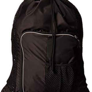 Unisex-Adult Drawstring Deluxe Ventilator Mesh Equipment Bag