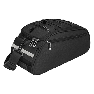 自転車ラックバッグ、防水自転車トランクパニエ後部座席ポーチサイクリング自転車キャリア後部座席収納荷物サドルショルダーバッグ