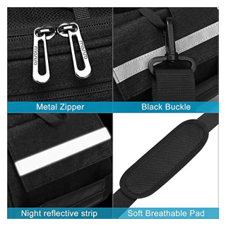 Bike Rack Bag, Waterproof Bicycle Trunk Pannier Rear Seat Pouch Cycling Bike Carrier Backseat Storage Luggage Saddle Shoulder Bag
