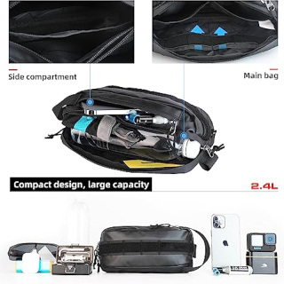 Bike Handlebar Bag Bicycle Front Bag Shoulder Bag Storage Bag with Shoulder Strap for Road Mountain Bike Cycling Travel