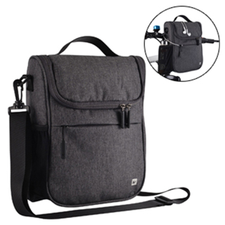 Waterproof Handlebar Bag for Bike - Cycling Front Storage Basket Bags Multipurpose Shoulder Pack Canvas Handbags with Rain Cover