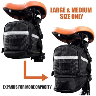 On Saddle Bag with perfect Size I With reflective for a Safety ride I Seat Bag, Cycling Bag - Bike Bag for all our essentials, bike bags for bicycles