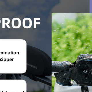 Bicycle Front Frame Bag Waterproof Bike Pouch Pack Bike Phone Bag Cycling Accessories Pouch for Mountain Road Bike Large