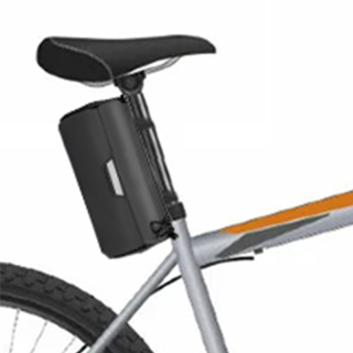 Bicycle Handlebar Roll Bag with Large Reflective Area, Bike Front Pouch with Waterproof Zipper Shoulder Strap Removable Straps for Cycling
