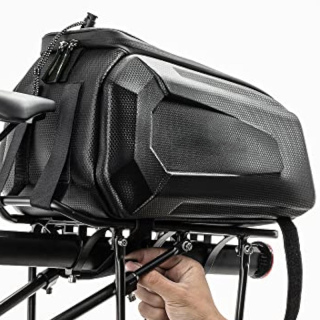 Hard Shell Bicycle Rear Rack Bag Large Pannier for Bicycle Rear Rack Bags Bike Rear Seat Bag Bike Trunk Bag Ebike Battery Bag Bike Saddle Bag