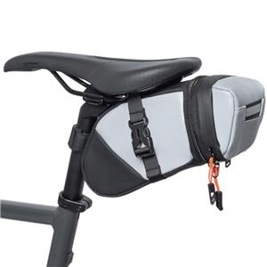 Water-resistant Bicycle Saddle Bag, Expandable Capacity Cycling Under Seat Pouch 1.5-2L, Bike Seat Pack for Mountain Road Bikes and Commuter