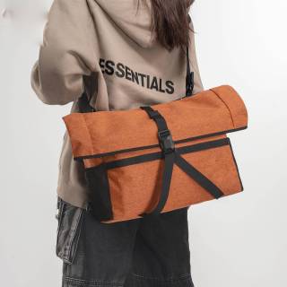 Folding bicycle head bag small cloth bicycle crossbody bag handlebar cycling outdoor men and women retro city travel bag