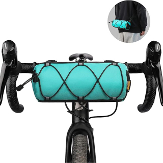 Good Quality Bike Handlebar Bag, Bicycle Front Bag Shoulder Bag Storage Bag with Shoulder Strap for Road Mountain Bike Cycling Travel
