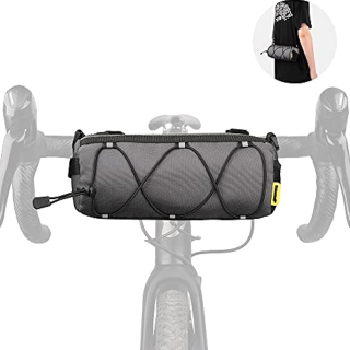 Good Quality Bike Handlebar Bag, Bicycle Front Bag Shoulder Bag Storage Bag with Shoulder Strap for Road Mountain Bike Cycling Travel