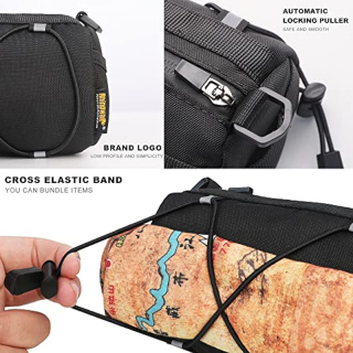 Good Quality Bike Handlebar Bag, Bicycle Front Bag Shoulder Bag Storage Bag with Shoulder Strap for Road Mountain Bike Cycling Travel
