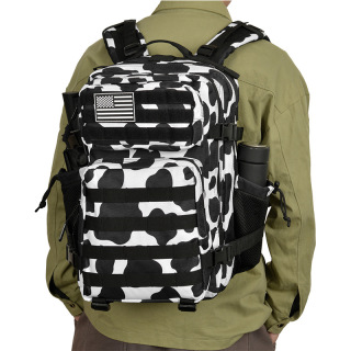 Amazon camouflage tactical backpack backpack hiking mountaineering bag large capacity multi-functional outdoor sports backpack